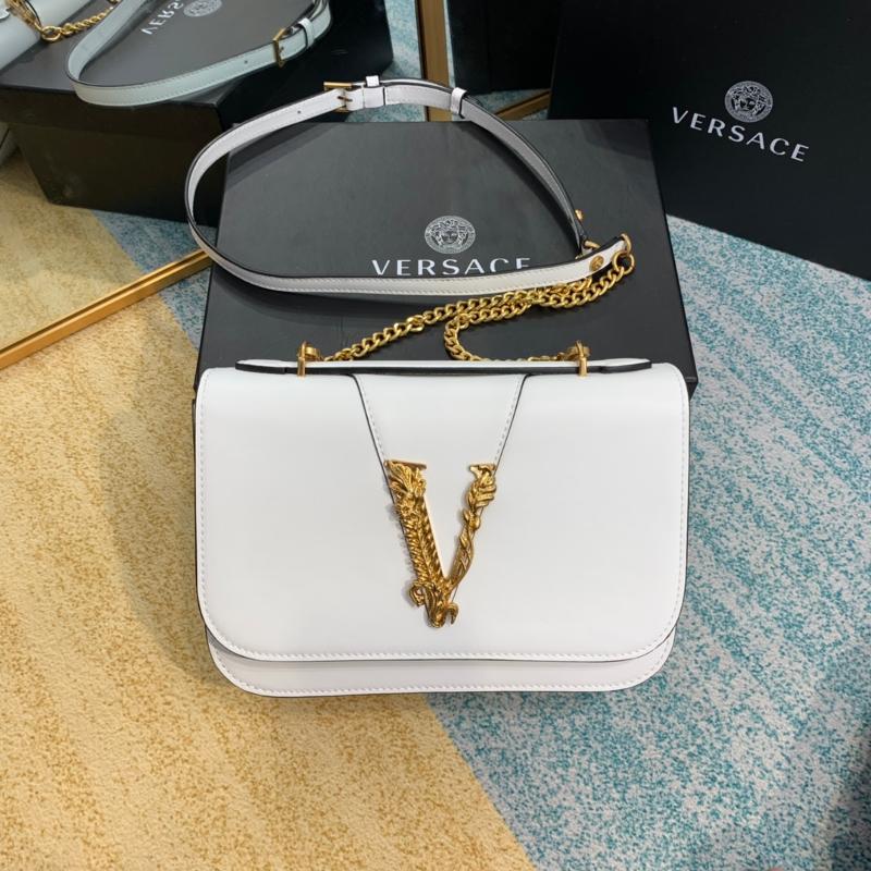 Versace Chain Handbags DBFG985 Plain White